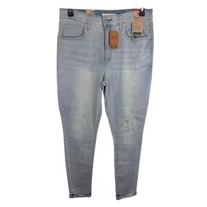 Levi's 721 High Rise Skinny Jeans Distressed Light Wash Women’s 32x28